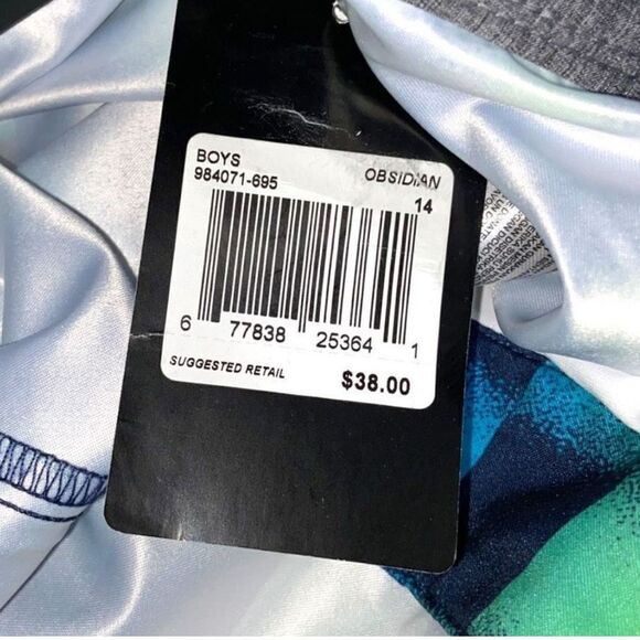 NWT Hurley Obsidian Check Board Shorts Size 14/27 - Picture 9 of 9